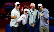 Iga Swiatek with her father and coaching team (Source: Getty)